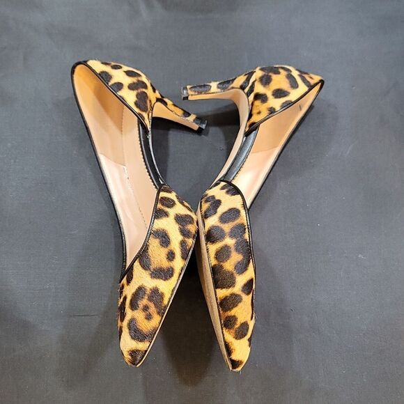 J.CREW COLLETTE D'ORSAY PUMPS IN LEOPARD CALF HAIR - Picture 11 of 16